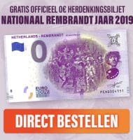 Gratis Rembrandt 350 jaar € 0.0 herdenkingsbiljet