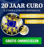 Gratis Nationale Omwisselactie van 20 jaar €uro