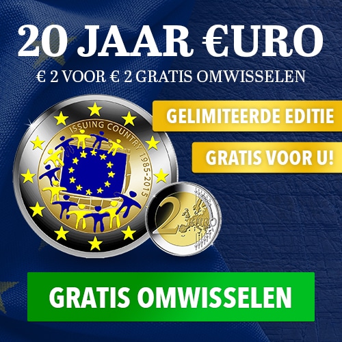 Gratis Nationale Omwisselactie van 20 jaar €uro 