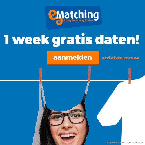 Bij e-Matching 1 week gratis Daten | Doe je mee?