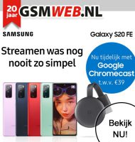 Gratis Google Chromecast bij GSMWeb abonnement