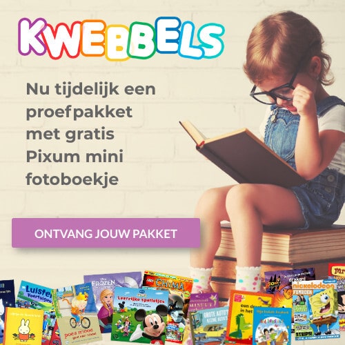 Gratis Kwebbels Kinderboeken met Pixel fotoboekje