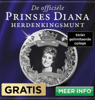 Gratis officiële Herdenkingsmunt Prinses Diana