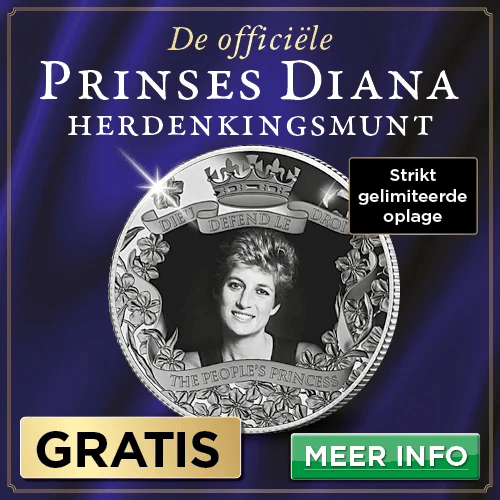 Gratis officiële Herdenkingsmunt Prinses Diana