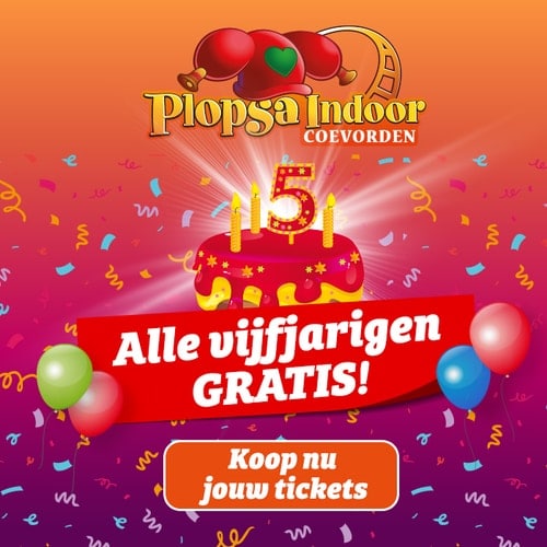 Gratis tickets voor het Plopsa attractiepark