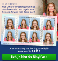Postzegelvel Prinses van Oranje met 50% korting