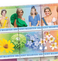 Postzegelvel koningin Máxima 2 voor prijs van 1