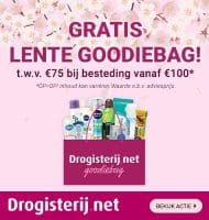 Gratis Goodiebags t.w.v. 70 euro bij Drogisterij.net