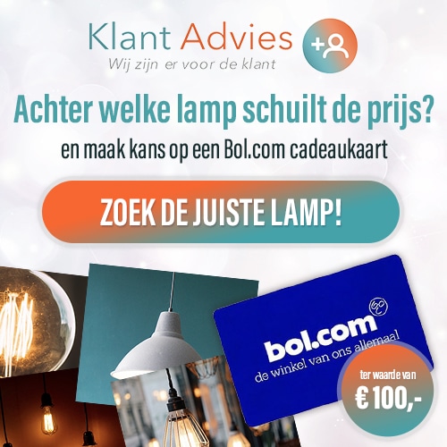 Kies juiste lamp en win Gratis Bol.com cadeaubon