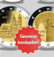 Ruil Gratis 5x 2-Euro om in 5 Herdenkingsmunten