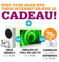KPN Internet en TV met Gratis Xbox of Philips tv