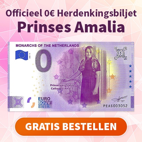 Gratis Officieel € 0 Herdenkingsbiljet Prinses Amalia