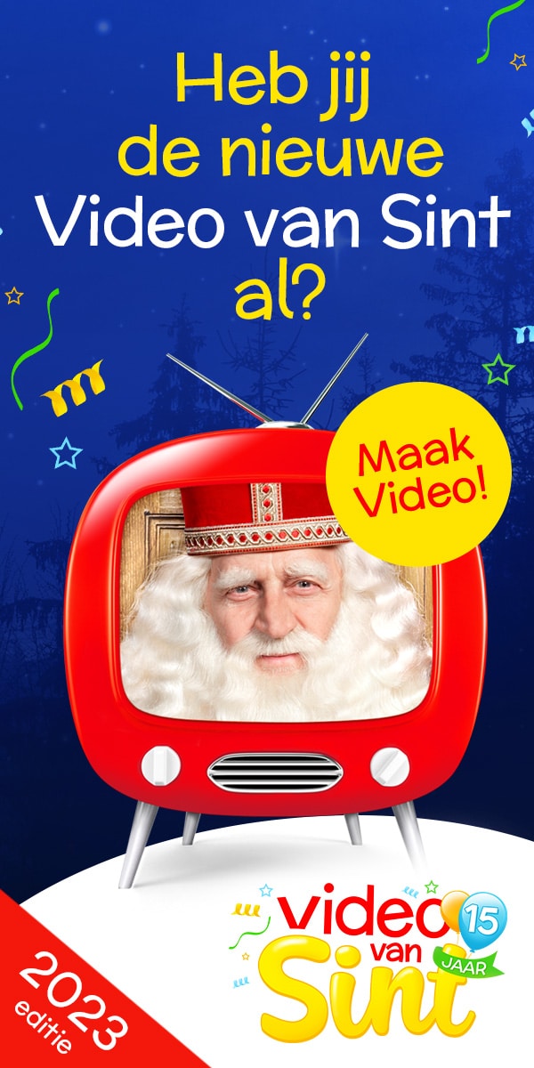 Video van Sint met Gratis extraatjes en € 5.- korting