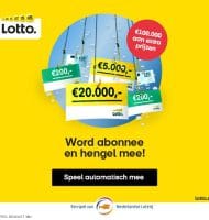 Het regent gratis Lotto loten deze winter