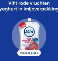 Gratis Vifit rode vruchten drinkyoghurt