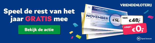 Vriendenloterij | Speel dit jaar GRATIS mee!