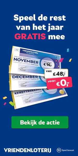 Vriendenloterij | Speel dit jaar GRATIS mee!