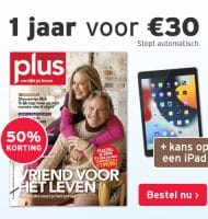 Plus magazine met Gratis kans op iPad t.w.v. € 389.-