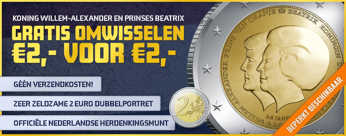Omwisselactie € 2 munt "Dubbelportret herdenkingsmunt" 