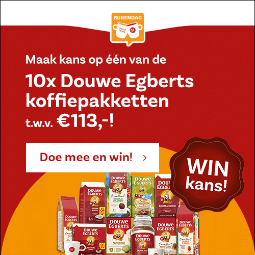 Burendag Koffiepakketten winnen t.w.v. € 113.-