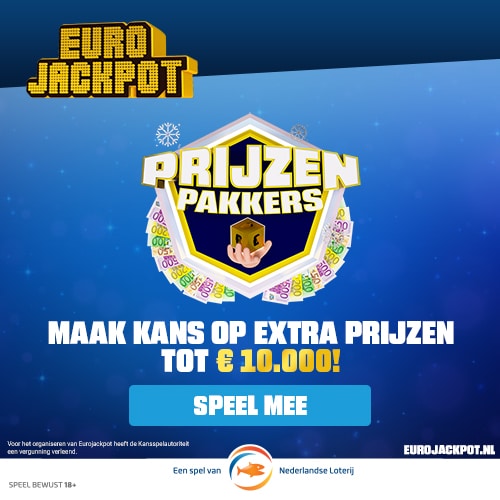 Gratis 15, 30 of 130 Eurojackpot loten bij deelname