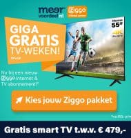 Ziggo Alles in 1 nu Gratis Hisense TV t.w.v. € 479,-