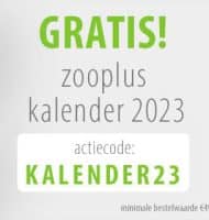Zooplus actie met Gratis Dierenkalender