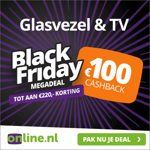Online Glasvezel & TV met totaal € 220.- korting 
