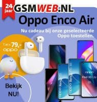 GSMWEB geeft Oppo Enco Air t.w.v. € 79,- cadeau