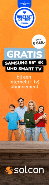 Gratis televisie 55″ Samsung Mini LED TV t.w.v. € 649.-