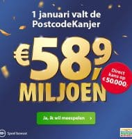 Postcode loterij Kanjer met Gratis Hollands Huisje
