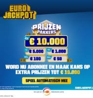 10 Gratis Eurojackpot loten bij deelname
