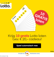 10 Gratis Lotto loten en kans op de Jackpot