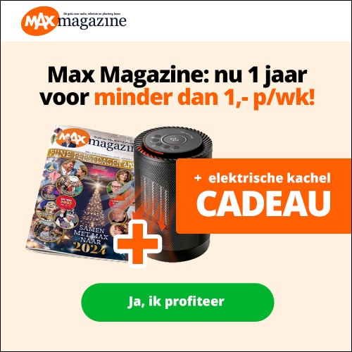 Max Tv gids met gratis electrische kachel t.w.v. € 49.50