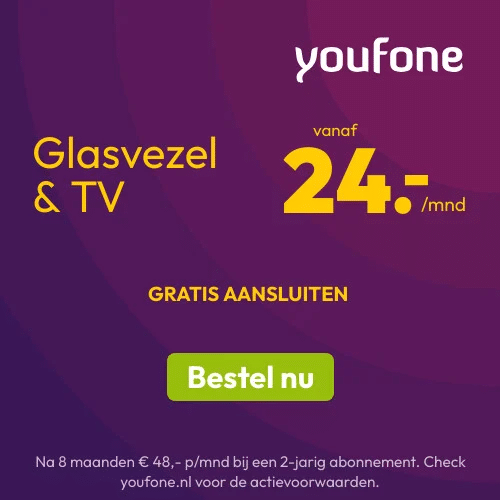 Youfone 'Alles In 1' met Gratis 50% korting