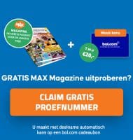 Gratis MAX magazine en kans op bol.com bon