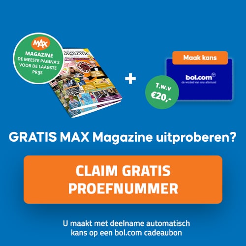 Gratis MAX magazine en kans op bol.com bon