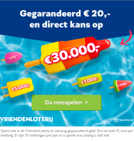 Gegarandeerd € 20 tot € 30.000 in de ijsjescampagne Loterij