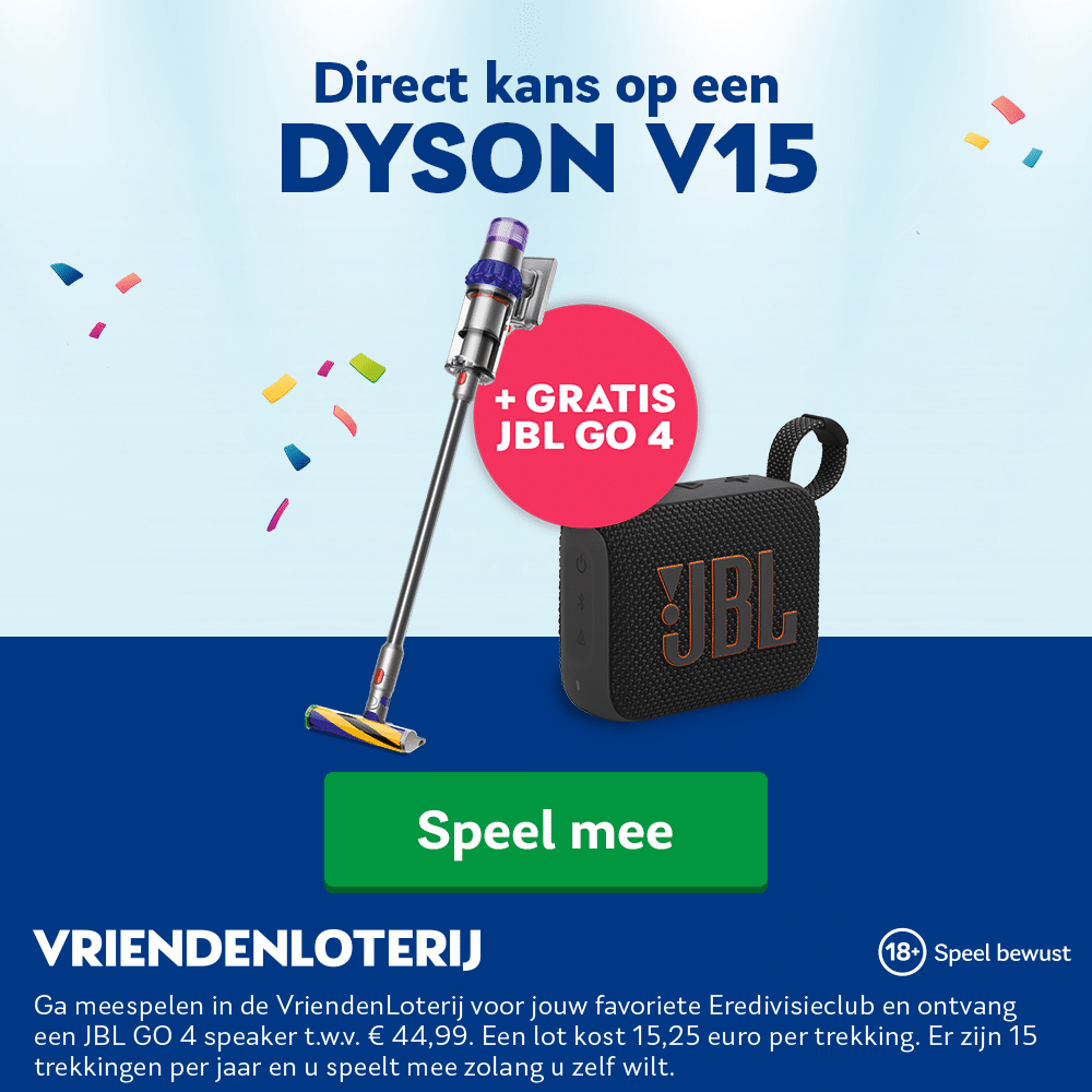 Vriendenloterij met Gratis JBL GO 4 t.w.v. € 49,99 