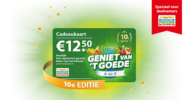 Postcode loterij actie nu €15 + AH cadeaukaart €12.50