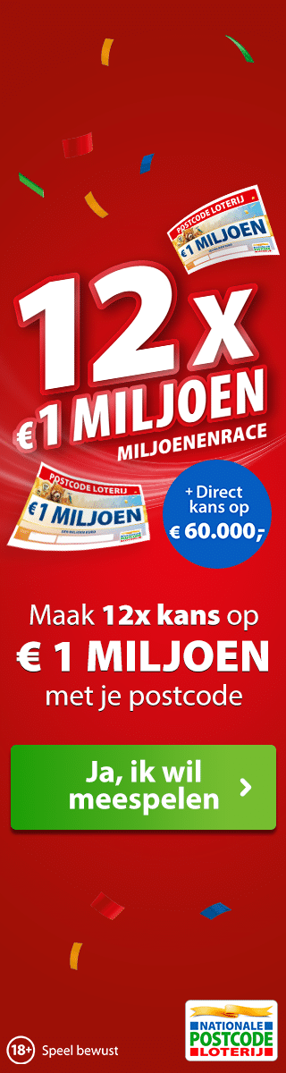 Speel mee, ontvang een  HEMA cadeaukaart t.w.v. € 20,- én zie direct of u € 60.000,- wint