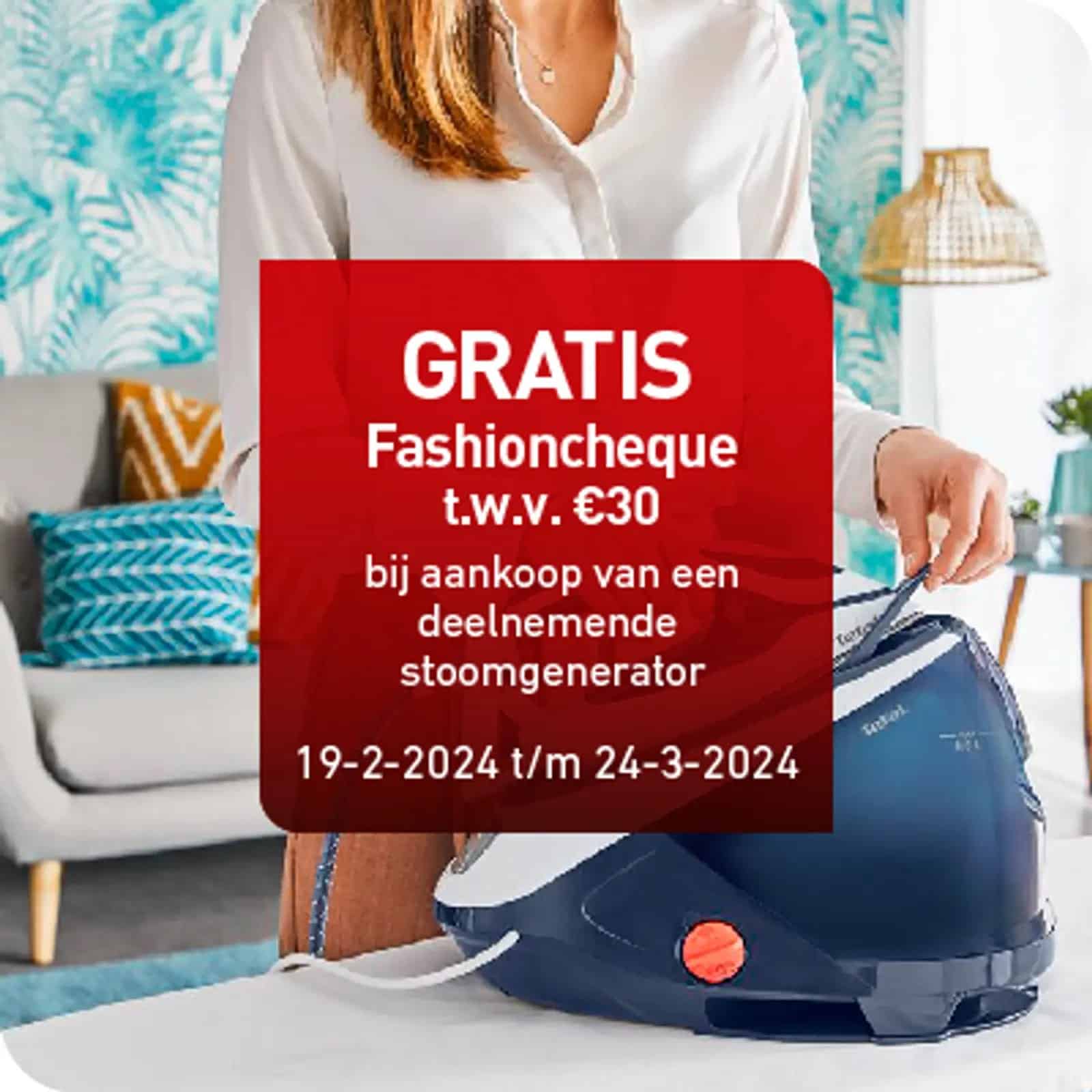 Gratis Fashioncheque in Tefal webshop