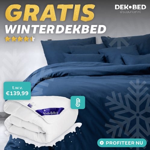 Gratis Winterdekbed bij Dekbed Discounter t.w.v. € 139,-