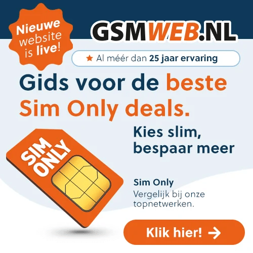 Sim only bij GSMWEB altijd voordelig en hoge kroting