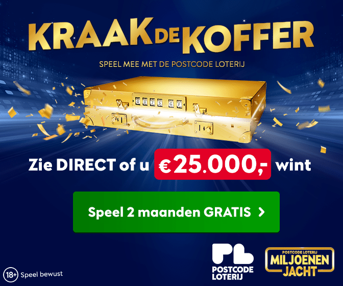 Postcode loterij uitslagen | KRAAK DE KOFFER
