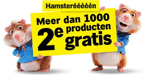 AH Hamsteren 1000 producten 2e Gratis