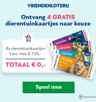 VriendenLoterij dierentuinkaartjes