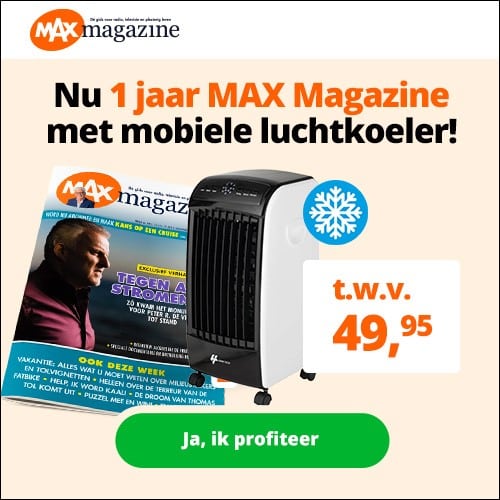 Max Tv gids met gratis mobiele luchtkoeler