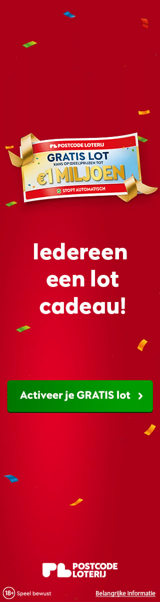 Gratis lot in de postcode loterij
