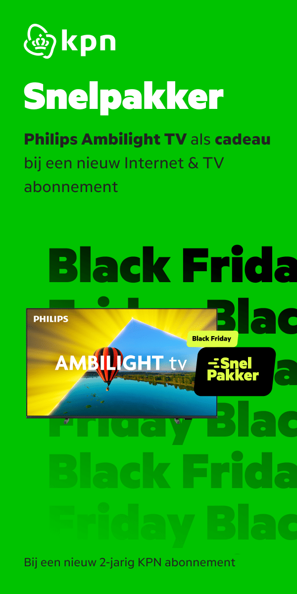 KPN internet met Gratis Philips tv t.w.v. € 429,-